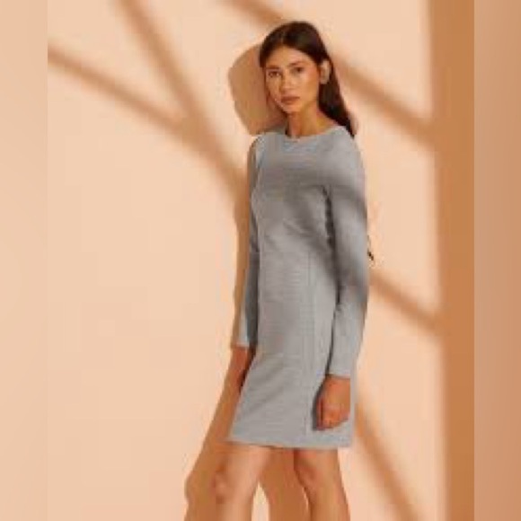 NWOT Superdry Ottoman Bodycon Dress in Gray Sz 8 - Picture 1 of 9